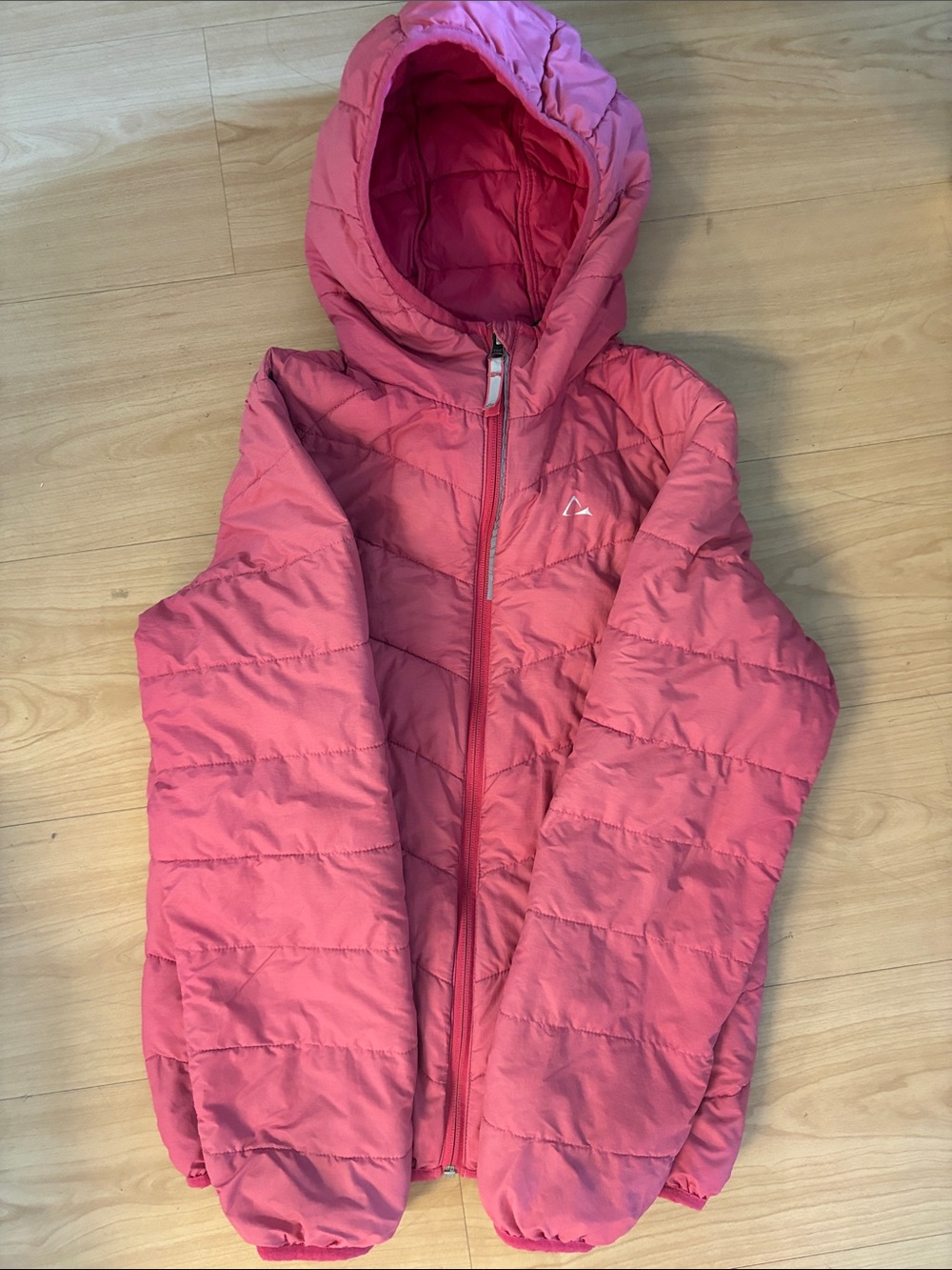Paradox Pink Quilted Hooded Kids Puffer Jacket